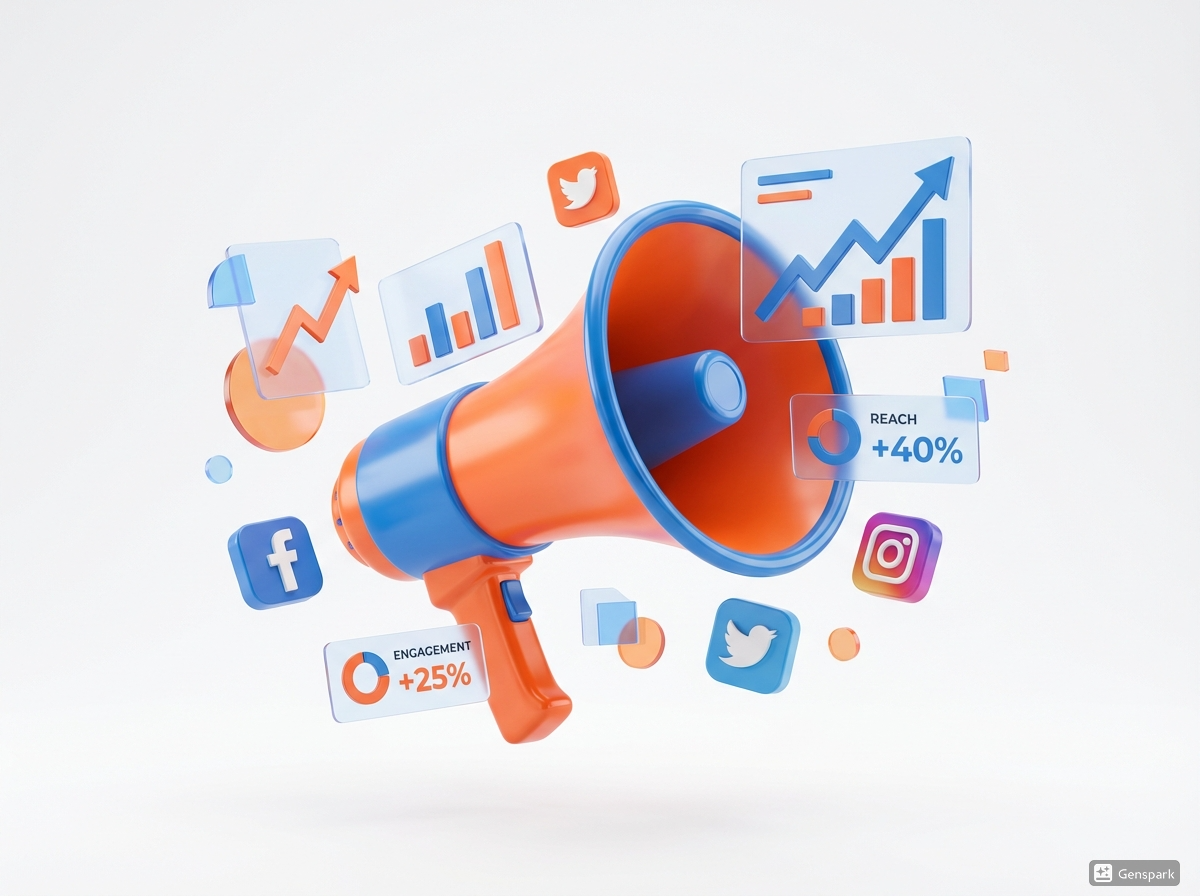 gallery-1 Eye Catching 3D Megaphone With Social Media Platfo 1771242710675